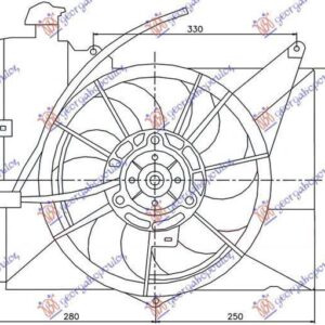 081406445 Toyota Yaris Verso 1999-2006 | Βεντιλατέρ