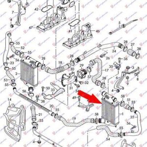 023406202 Audi A6 2004-2008 | Ψυγείο Intercooler Αριστερό