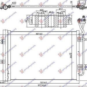 023706420 Opel Meriva 2003-2010 | Ψυγείο A/C