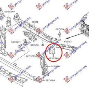 024400472 Nissan Micra 2002-2010 | Τραβέρσα Μετώπης Αριστερό