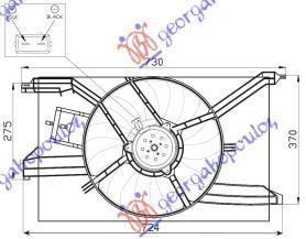 701206445 Saab 9-3 2007-2012 | Βεντιλατέρ