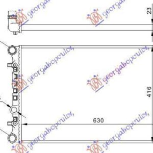 025406300 Seat Cordoba 2002-2008 | Ψυγείο Νερού Βενζίνη/Πετρέλαιο