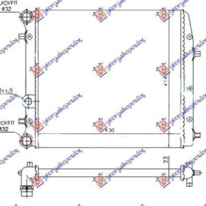 066606320 Skoda Fabia 2007-2010 | Ψυγείο Νερού Βενζίνη/Πετρέλαιο