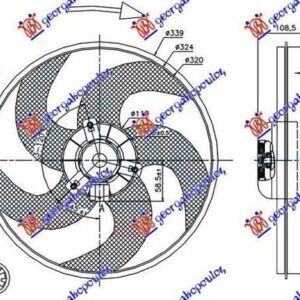 025606430 Peugeot 206 1998-2009 | Βεντιλατέρ