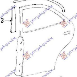 025806572 Hyundai Accent Hatchback/Liftback 2003-2005 | Φάσα Πόρτας Πίσω Αριστερή