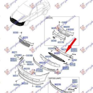 026403840 Hyundai Accent Sedan 2006-2011 | Τραβέρσα Προφυλακτήρα Εμπρός