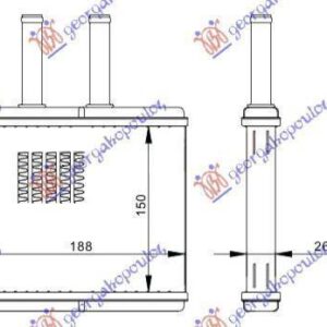 049506500 Daewoo Kalos Sedan/Liftback 2002-2005 | Ψυγείο Καλοριφέρ