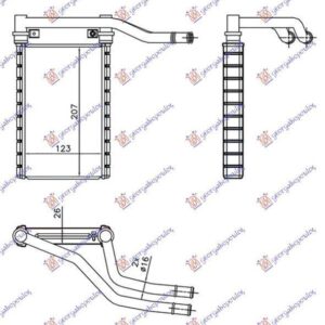 014106500 Fiat Sedici 2006-2014 | Ψυγείο Καλοριφέρ