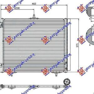 027006410 Peugeot 207 2006-2014 | Ψυγείο A/C Βενζίνη/Πετρέλαιο