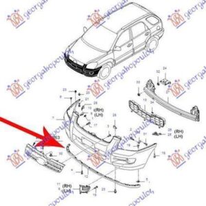 424006370 Kia Sportage 2008-2010 | Σπόιλερ Εμπρός