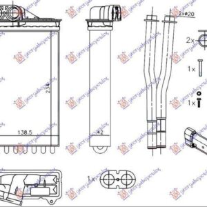 631006500 Peugeot 107 2012-2014 | Ψυγείο Καλοριφέρ