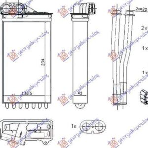 631006500 Peugeot 107 2012-2014 | Ψυγείο Καλοριφέρ