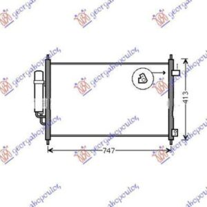 028306410 Honda FR-V 2006-2011 | Ψυγείο A/C