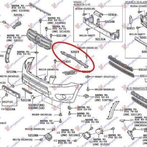 028400240 Toyota Rav 4 2005-2010 | Τραβέρσα Προφυλακτήρα Εμπρός