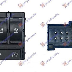 020107172-2 Peugeot Boxer 2006-2014 | Διακόπτης Παραθύρων Εμπρός Αριστερός