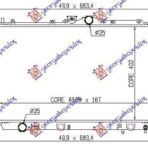 029106300 Mitsubishi Carisma 1996-2005 | Ψυγείο Νερού