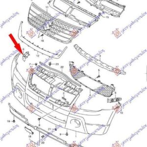 029304286 Suzuki Grand Vitara 2006-2015 | Βάση Προφυλακτήρα Εμπρός Δεξιά