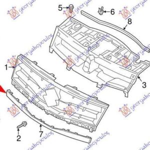 029304605 Suzuki Grand Vitara 2006-2015 | Χρώμιο Μάσκας