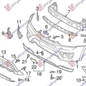 029304810 Suzuki Grand Vitara 2006-2015 | Δίχτυ Προφυλακτήρα Εμπρός