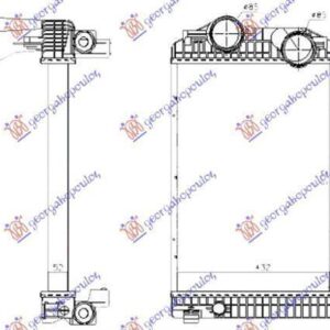 029806210 Mercedes-Benz Atego 1998- | Ψυγείο Intercooler