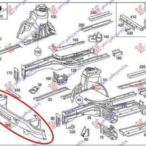 030203840 Mercedes-Benz Vito/Viano 2004-2010 | Τραβέρσα Προφυλακτήρα Εμπρός