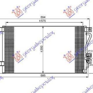 553106400 Mitsubishi Pajero Sport 2000-2006 | Ψυγείο A/C Βενζίνη/Πετρέλαιο