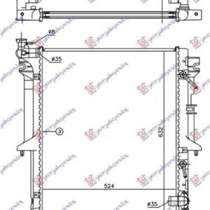 555006310 Mitsubishi L 200 2010-2015 | Ψυγείο Νερού