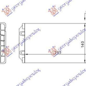 020706500 Citroen C4 2004-2011 | Ψυγείο Καλοριφέρ