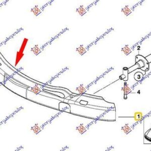 031203840 BMW Z3 1996-2003 | Τραβέρσα Προφυλακτήρα Εμπρός