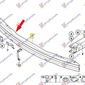 059403840 BMW X3 2007-2011 | Τραβέρσα Προφυλακτήρα Εμπρός