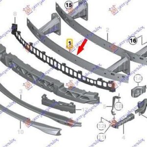 031603840 BMW 1 Series 3/5θυρο 2004-2011 | Τραβέρσα Προφυλακτήρα Εμπρός