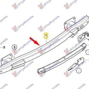 031603850 BMW 1 Series 3/5θυρο 2004-2011 | Τραβέρσα Προφυλακτήρα Πίσω