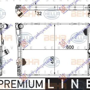 031606315 BMW 1 Series 3/5θυρο 2004-2011 | Ψυγείο Νερού Βενζίνη