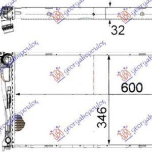 031706325 BMW 3 Series Sedan/Touring 2005-2008 | Ψυγείο Νερού