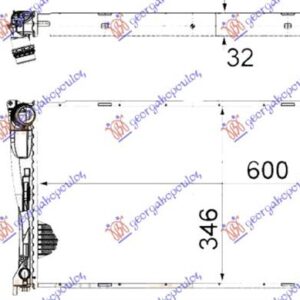 152006335 BMW 1 Series Coupe/Cabrio 2007-2013 | Ψυγείο Νερού