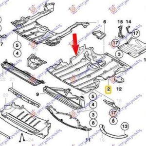 154000835 BMW 3 Series Sedan/Touring 2008-2012 | Ποδιά Μηχανής