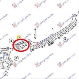 154004301 BMW 3 Series Sedan/Touring 2008-2012 | Βάση Προφυλακτήρα Πίσω Δεξιά