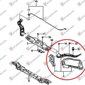 032200272 Chevrolet Lacetti 2003- | Φανοστάτης Εμπρός Αριστερός