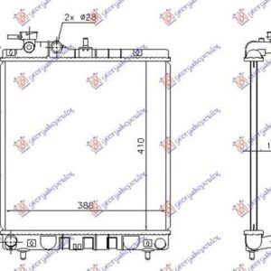 032406300 Hyundai Atos Prime 2003-2007 | Ψυγείο Νερού