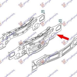 032802050 Opel Corsa 2006-2015 | Ποδιά Εσωτερική Πίσω