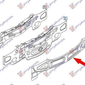 032802070 Opel Corsa 2006-2015 | Ποδιά Εξωτερική Πίσω