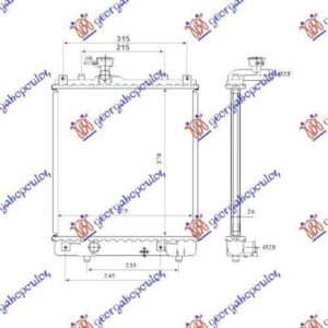 020406300 Suzuki Ignis 2000-2008 | Ψυγείο Νερού