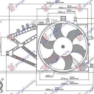 034206470 Opel Corsa 2000-2006 | Βεντιλατέρ