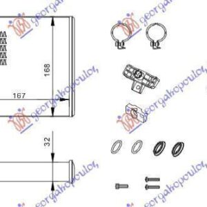 028606500 Opel Combo 2000-2012 | Ψυγείο Καλοριφέρ