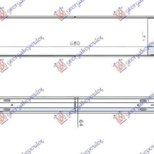 034606210 Renault Laguna 2000-2007 | Ψυγείο Intercooler