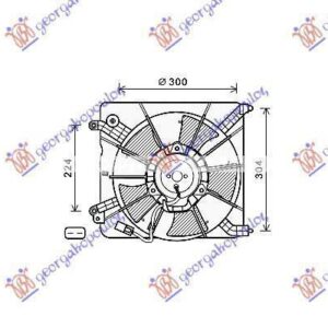 342006440 Honda Jazz 2011-2015 | Βεντιλατέρ