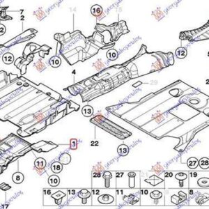 035000830 BMW 3 Series Coupe/Cabrio 1999-2003 | Ποδιά Μηχανής