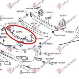 035703845 Nissan Murano 2003-2014 | Τραβέρσα Προφυλακτήρα Εμπρός