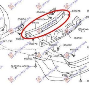 035703855 Nissan Murano 2003-2014 | Τραβέρσα Προφυλακτήρα Πίσω