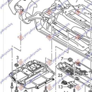 065900835 VW Caddy 2004-2010 | Ποδιά Μηχανής